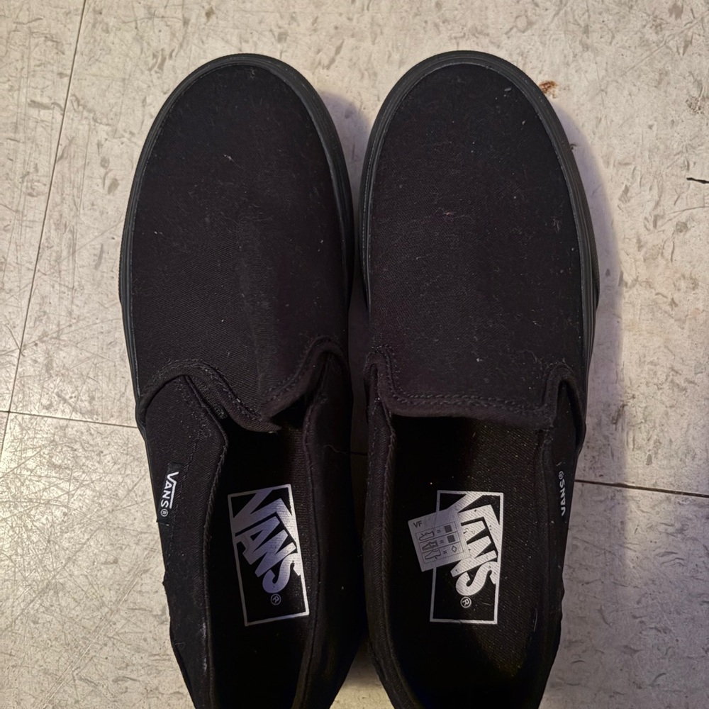 Vans Men's Classic Black Slip-On Sneakers